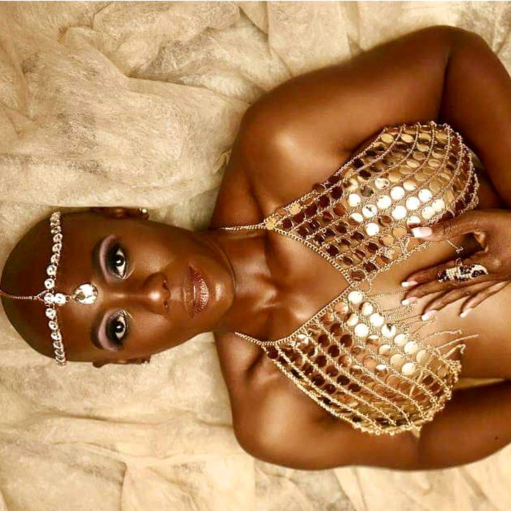 ✨Dazzle the Room in This Rare Gold Coins Halter Top — Worn Once!
